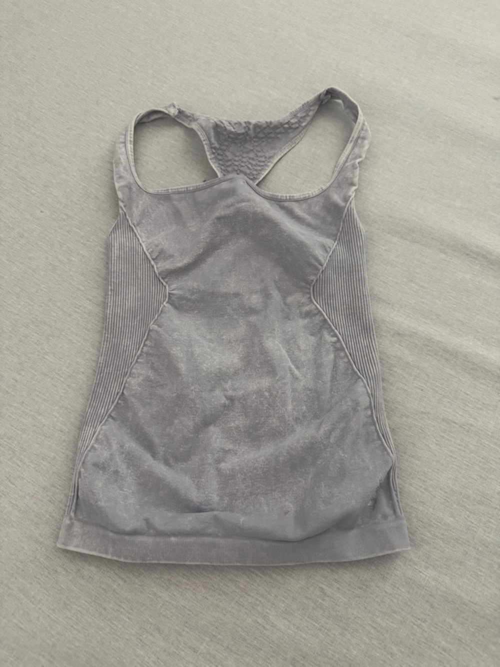 Free People movement Women's Grey Racerback Tank Top - Stretch Comfort